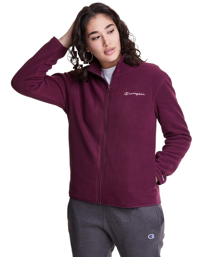 Chaqueta Champion Mujer - Polar Fleece Full Zip Mock Neck ( Moradas Oscuro ) 6970153-HD